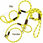 Rope Dog Leads - High Visibility Yellow